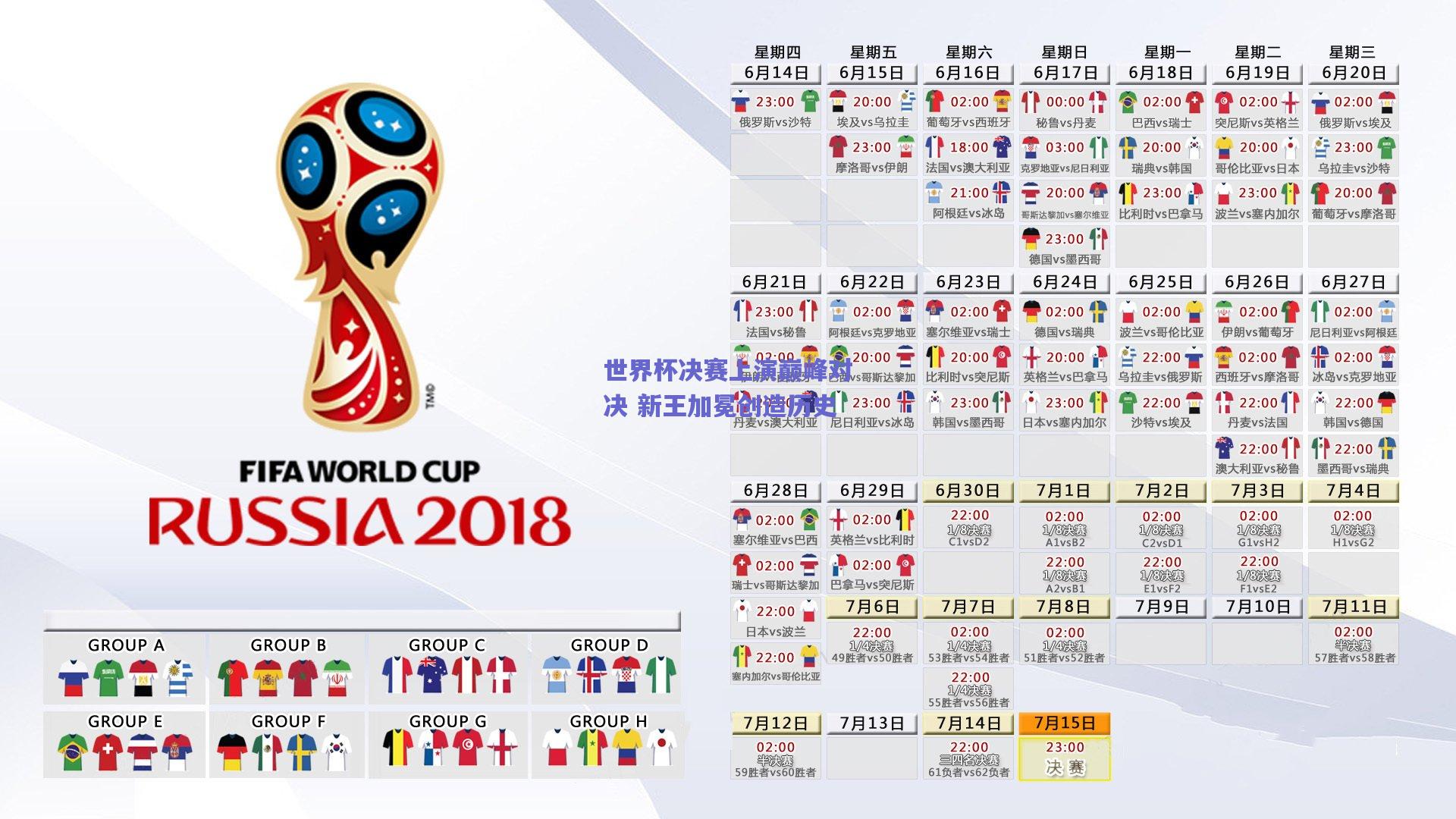世界杯决赛上演巅峰对决 新王加冕创造历史